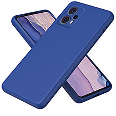 Coque Ultra Fine Silicone Souple 360 Degres Housse Etui H01P pour Motorola Moto G23 Bleu