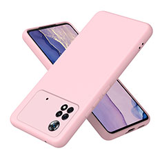 Coque Ultra Fine Silicone Souple 360 Degres Housse Etui H01P pour Xiaomi Poco X4 Pro 5G Or Rose