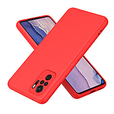 Coque Ultra Fine Silicone Souple 360 Degres Housse Etui H01P pour Xiaomi Redmi Note 10S 4G Rouge