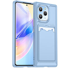 Coque Ultra Fine Silicone Souple 360 Degres Housse Etui HD1 pour Huawei Honor 60 SE 5G Bleu Ciel