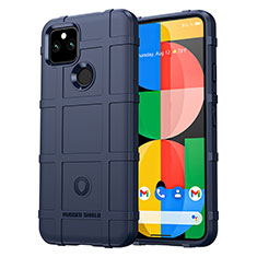 Coque Ultra Fine Silicone Souple 360 Degres Housse Etui J01S pour Google Pixel 5a 5G Bleu