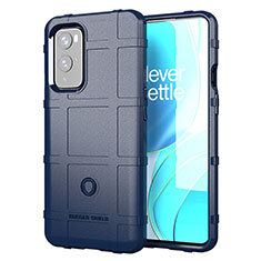 Coque Ultra Fine Silicone Souple 360 Degres Housse Etui J01S pour OnePlus 9 5G Bleu