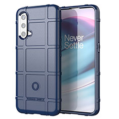 Coque Ultra Fine Silicone Souple 360 Degres Housse Etui J01S pour OnePlus Nord CE 5G Bleu