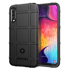 Coque Ultra Fine Silicone Souple 360 Degres Housse Etui J01S pour Samsung Galaxy A50 Noir