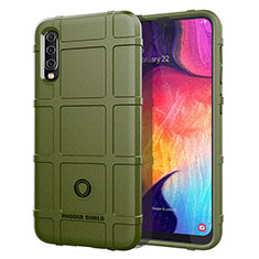 Coque Ultra Fine Silicone Souple 360 Degres Housse Etui J01S pour Samsung Galaxy A50S Vert