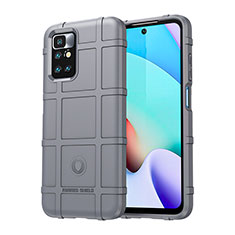 Coque Ultra Fine Silicone Souple 360 Degres Housse Etui J01S pour Xiaomi Redmi Note 11 4G (2021) Gris