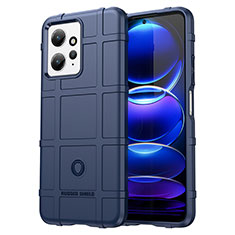 Coque Ultra Fine Silicone Souple 360 Degres Housse Etui J01S pour Xiaomi Redmi Note 12 4G Bleu