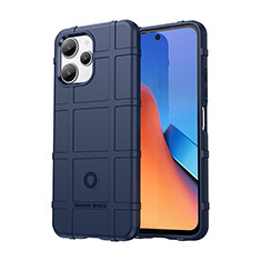 Coque Ultra Fine Silicone Souple 360 Degres Housse Etui J01S pour Xiaomi Redmi Note 12R 5G Bleu