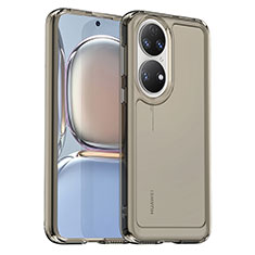 Coque Ultra Fine Silicone Souple 360 Degres Housse Etui J02S pour Huawei P50 Pro Gris