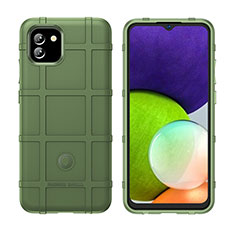 Coque Ultra Fine Silicone Souple 360 Degres Housse Etui J02S pour Samsung Galaxy A03 Vert