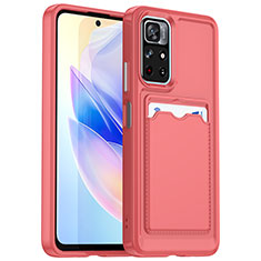 Coque Ultra Fine Silicone Souple 360 Degres Housse Etui J02S pour Xiaomi Poco M4 Pro 5G Rouge