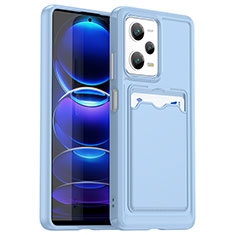 Coque Ultra Fine Silicone Souple 360 Degres Housse Etui J02S pour Xiaomi Poco X5 5G Bleu