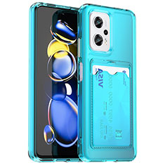 Coque Ultra Fine Silicone Souple 360 Degres Housse Etui J02S pour Xiaomi Redmi K50i 5G Bleu Ciel