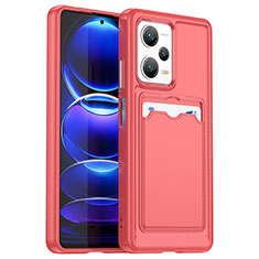 Coque Ultra Fine Silicone Souple 360 Degres Housse Etui J02S pour Xiaomi Redmi Note 12 Explorer Rouge