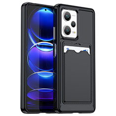 Coque Ultra Fine Silicone Souple 360 Degres Housse Etui J02S pour Xiaomi Redmi Note 12 Pro+ Plus 5G Noir