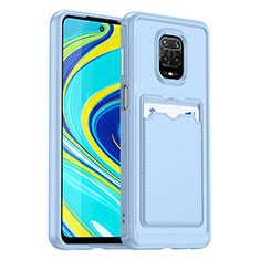 Coque Ultra Fine Silicone Souple 360 Degres Housse Etui J02S pour Xiaomi Redmi Note 9 Pro Bleu