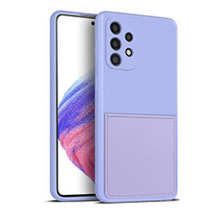 Coque Ultra Fine Silicone Souple 360 Degres Housse Etui MJ1 pour Samsung Galaxy A53 5G Violet Clair