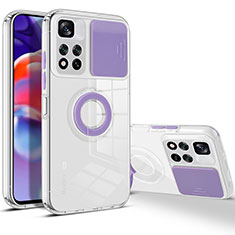 Coque Ultra Fine Silicone Souple 360 Degres Housse Etui MJ1 pour Xiaomi Poco X4 NFC Violet Clair