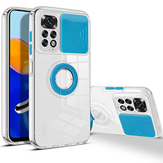 Coque Ultra Fine Silicone Souple 360 Degres Housse Etui MJ1 pour Xiaomi Redmi Note 11 4G (2022) Bleu