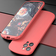 Coque Ultra Fine Silicone Souple 360 Degres Housse Etui N01 pour Apple iPhone 12 Pro Rouge