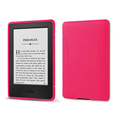 Coque Ultra Fine Silicone Souple 360 Degres Housse Etui pour Amazon Kindle 6 inch Rose Rouge