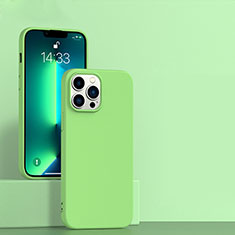 Coque Ultra Fine Silicone Souple 360 Degres Housse Etui pour Apple iPhone 13 Pro Max Pastel Vert