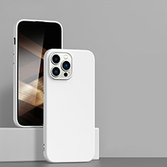 Coque Ultra Fine Silicone Souple 360 Degres Housse Etui pour Apple iPhone 14 Pro Blanc