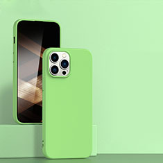 Coque Ultra Fine Silicone Souple 360 Degres Housse Etui pour Apple iPhone 14 Pro Pastel Vert