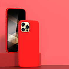 Coque Ultra Fine Silicone Souple 360 Degres Housse Etui pour Apple iPhone 14 Pro Rouge