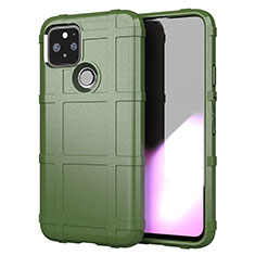 Coque Ultra Fine Silicone Souple 360 Degres Housse Etui pour Google Pixel 5 Vert Armee