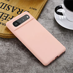 Coque Ultra Fine Silicone Souple 360 Degres Housse Etui pour Google Pixel 6 5G Rose