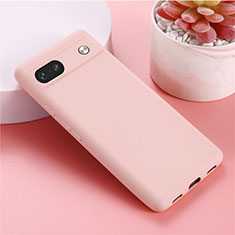 Coque Ultra Fine Silicone Souple 360 Degres Housse Etui pour Google Pixel 7a 5G Rose