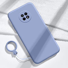 Coque Ultra Fine Silicone Souple 360 Degres Housse Etui pour Huawei Enjoy 20 Plus 5G Gris Lavende