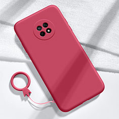 Coque Ultra Fine Silicone Souple 360 Degres Housse Etui pour Huawei Enjoy 20 Plus 5G Rouge