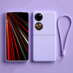 Coque Ultra Fine Silicone Souple 360 Degres Housse Etui pour Huawei P50 Pocket Violet Clair