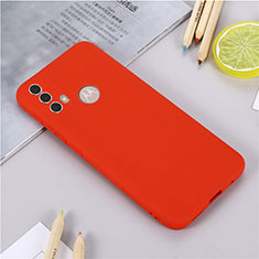 Coque Ultra Fine Silicone Souple 360 Degres Housse Etui pour Motorola Moto E30 Rouge