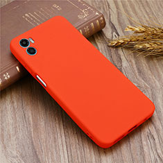 Coque Ultra Fine Silicone Souple 360 Degres Housse Etui pour Motorola Moto E32 India Rouge