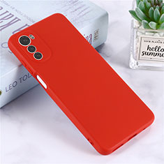 Coque Ultra Fine Silicone Souple 360 Degres Housse Etui pour Motorola Moto E32 Rouge