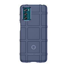 Coque Ultra Fine Silicone Souple 360 Degres Housse Etui pour Motorola Moto G42 Bleu