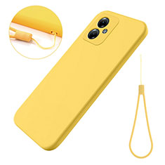 Coque Ultra Fine Silicone Souple 360 Degres Housse Etui pour Motorola Moto G54 5G Jaune