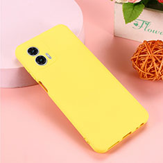 Coque Ultra Fine Silicone Souple 360 Degres Housse Etui pour Motorola Moto G73 5G Jaune