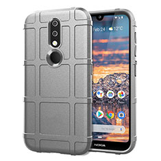 Coque Ultra Fine Silicone Souple 360 Degres Housse Etui pour Nokia 4.2 Gris