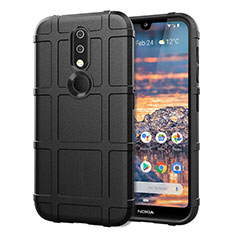 Coque Ultra Fine Silicone Souple 360 Degres Housse Etui pour Nokia 4.2 Noir