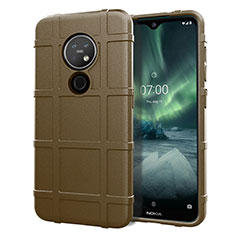 Coque Ultra Fine Silicone Souple 360 Degres Housse Etui pour Nokia 6.2 Marron