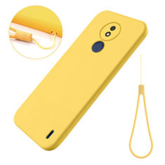 Coque Ultra Fine Silicone Souple 360 Degres Housse Etui pour Nokia C21 Jaune