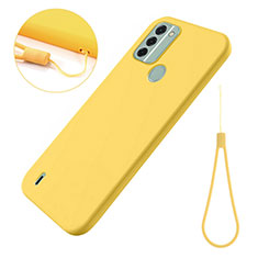 Coque Ultra Fine Silicone Souple 360 Degres Housse Etui pour Nokia C31 Jaune