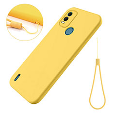 Coque Ultra Fine Silicone Souple 360 Degres Housse Etui pour Nokia G11 Plus Jaune