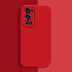 Coque Ultra Fine Silicone Souple 360 Degres Housse Etui pour OnePlus 9 Pro 5G Rouge