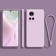 Coque Ultra Fine Silicone Souple 360 Degres Housse Etui pour OnePlus Ace 5G Violet Clair