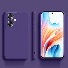 Coque Ultra Fine Silicone Souple 360 Degres Housse Etui pour Oppo A2 5G Violet